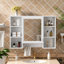 Armoire de toilette 3 en 1, armoire à pharmacie murale avec tablette réglable et porte à fermeture douce, armoire d'appoint-1395971980