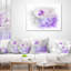 Coussin décoratif floral à motif peint