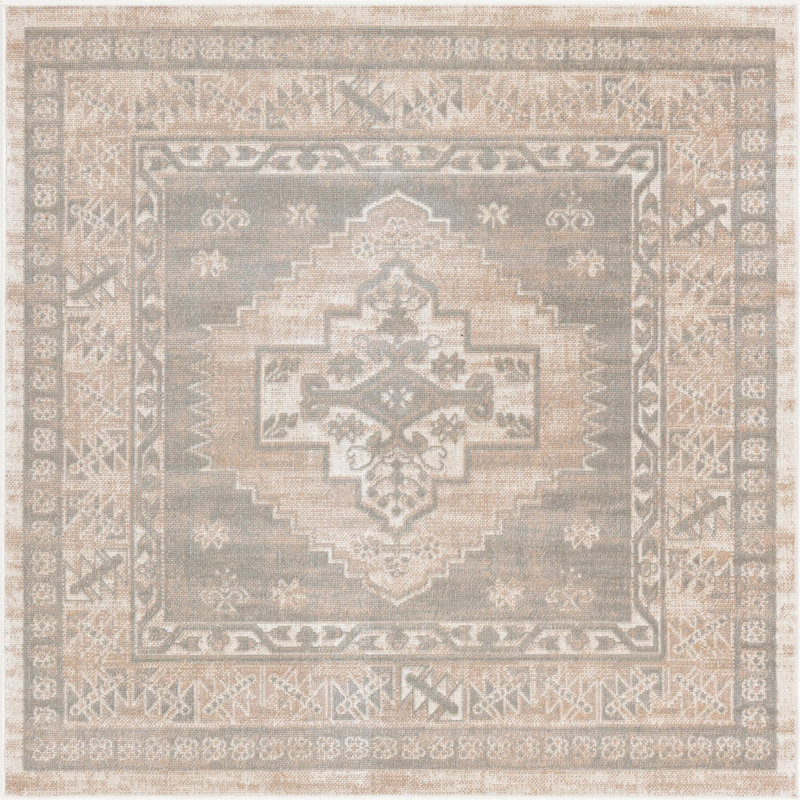 Matthei Oriental Indoor Rug, Square 5'3" x 5'3"