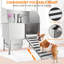 Baignoire de toilettage pour chien 50 po en acier inoxydable avec rampe pliable, tiroir de rangement et robinet - Porte latérale droite pour petits, moyens et grands chiens