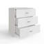 Brendle 3 Drawer Chest Of Drawers: 60cm Wide - High Gloss Front with Chrome Handles, Scratch Resistant.-39703010