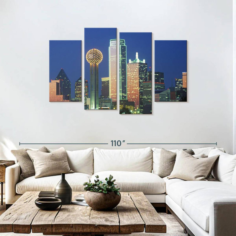 Sireci Dallas Skyline Lights, 48" H x 75" W