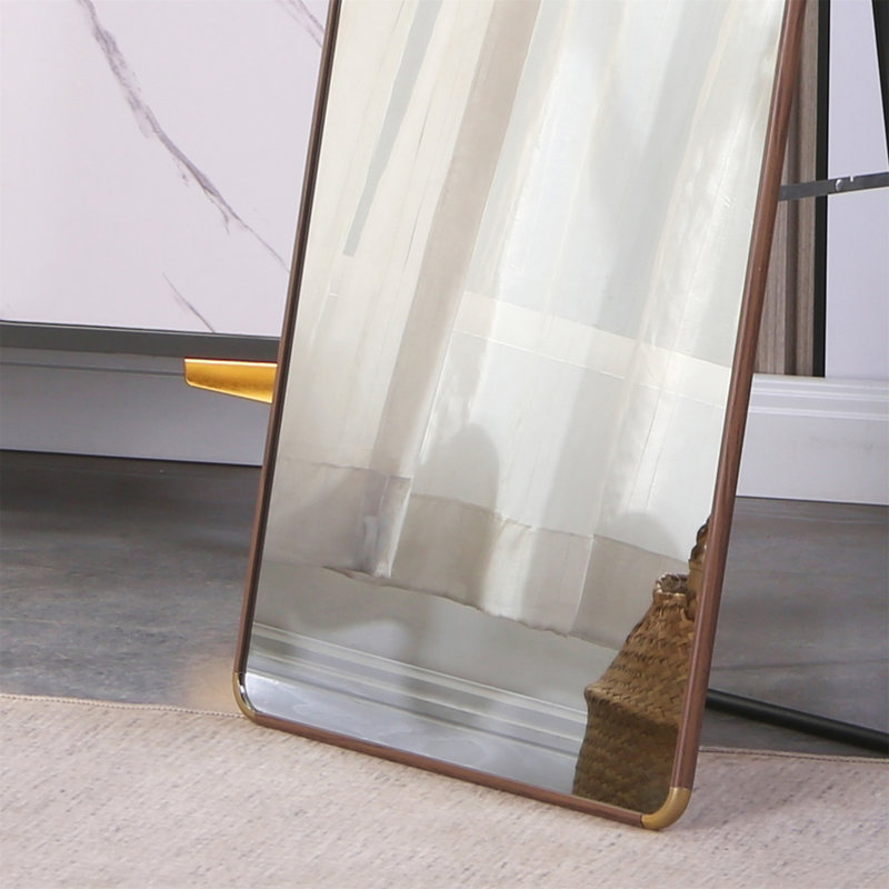 Miroir Kalianne, H 60 po x l 16,5 po, Noir, noir, noir, noir