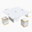 Table basse à plateau relevable avec tabourets de rangement, table centrale moderne avec plateau pliable, table basse réglable multifonctionnelle pour le salon-816802324