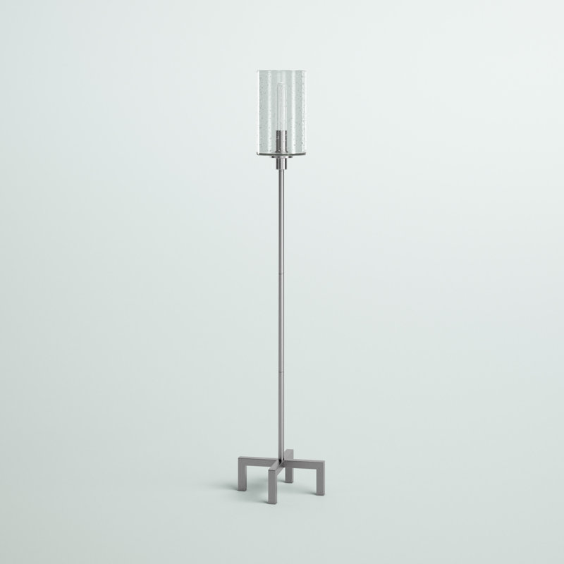Panos 66.25'' Traditional Floor Lamp, Silver