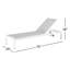 Chaise longue simple inclinable 76 po Aynura-115312496