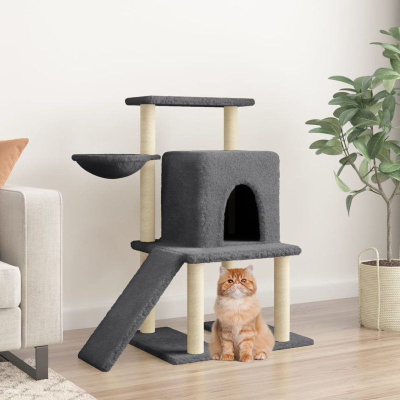 Wellston 96.5cm H Cat Tree, Dark Grey