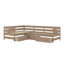 Lit plateforme compact en forme de L avec trois tiroirs de rangement-114355902