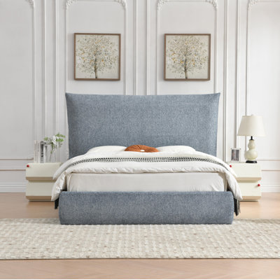 Hydraulic Lift Up Upholstered Storage Bed