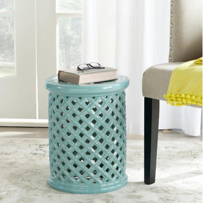 Antigonos Ceramic Accent Stool
