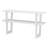 Narrow Console Table with Marble-Effect Top, Retro Entryway Table with Open Shelf, Sofa Table for Entryway, Hallway and Living Room (Espresso)-1882794805