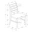 2 chaises de salle à manger de 37 po de hauteur, rembourrées en bois massif brun, pour une pièce confortable