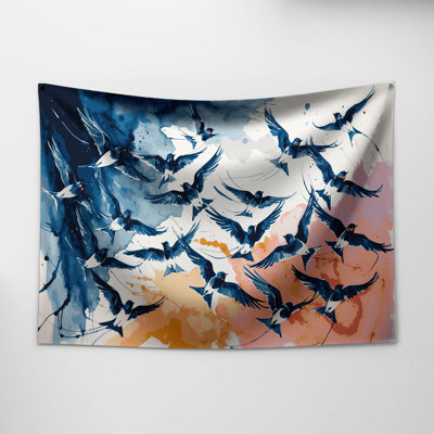Tapisserie murale «Birds Welcome Swallow»