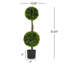 Ensemble de 2 boules artificielles 34 po