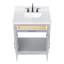 Meuble-lavabo simple en bois massif 30 po avec plateau en quartz Carrara de 1,5 po Tidworth-676705855-718797188