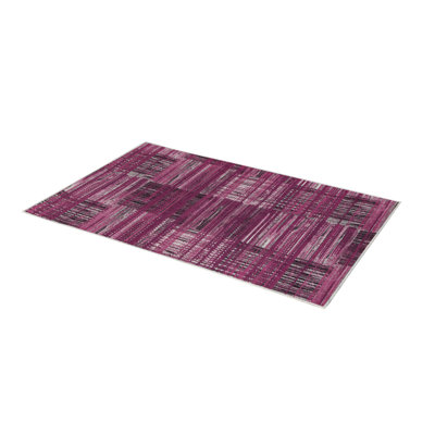Premium Woven Carpet, 2.6 x 4.0 Feet | 100% Polyester, Antibacterial, Non-Slip Underside | 3D Digital Printing, Machine Washable, Pile Height: 0.04 in | Ideal for Living Room, Bedroom, and Home Decor