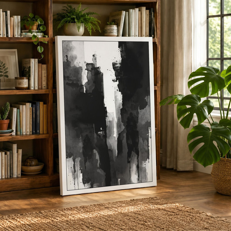 Urban Canyon Industrial - Wrapped Canvas, 36x24 - 91.4 x 61.0 cm, Terracotta Border