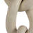 Decorative Resin Hanging Wall Chain Sculpture for Home Decor - Modern Object Accent Decoration for Living Room Wall - Set of 2, 28", Brown & Ivory