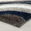 Tapis bleu marine à motif géométrique Koo-1510150703