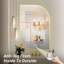 Miroir mural 24 po x 36 po à DEL pour salle de bain avec lumières, miroir de salle de bain asymétrique illuminé à cadre doré, anti-buée, à intensité variable-1353240873-1353240875