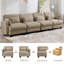 Canapé modulaire moderne en chenille Camel