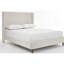 Tête de lit pour lit très haut de 54 po avec revêtement texturé confortable - Fabrication en métal pour la chambre à coucher, sommier requis, vitrines faciles à assembler