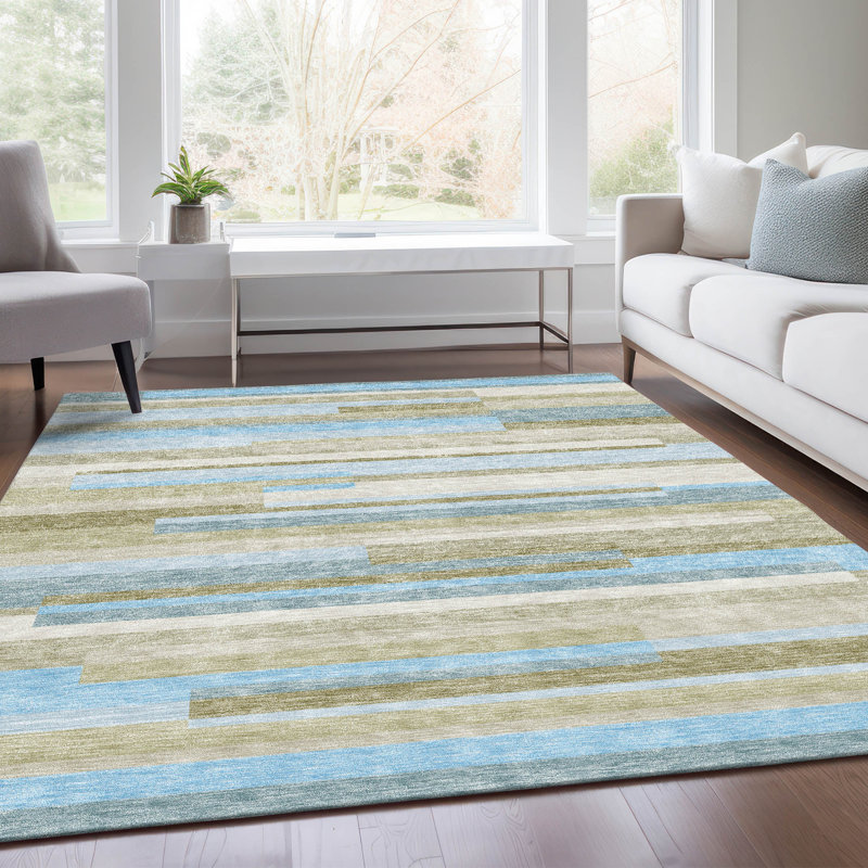 Tapis intérieur / extérieur Malchow avec envers antidérapant, Rectangle 8 pi x 10 pi