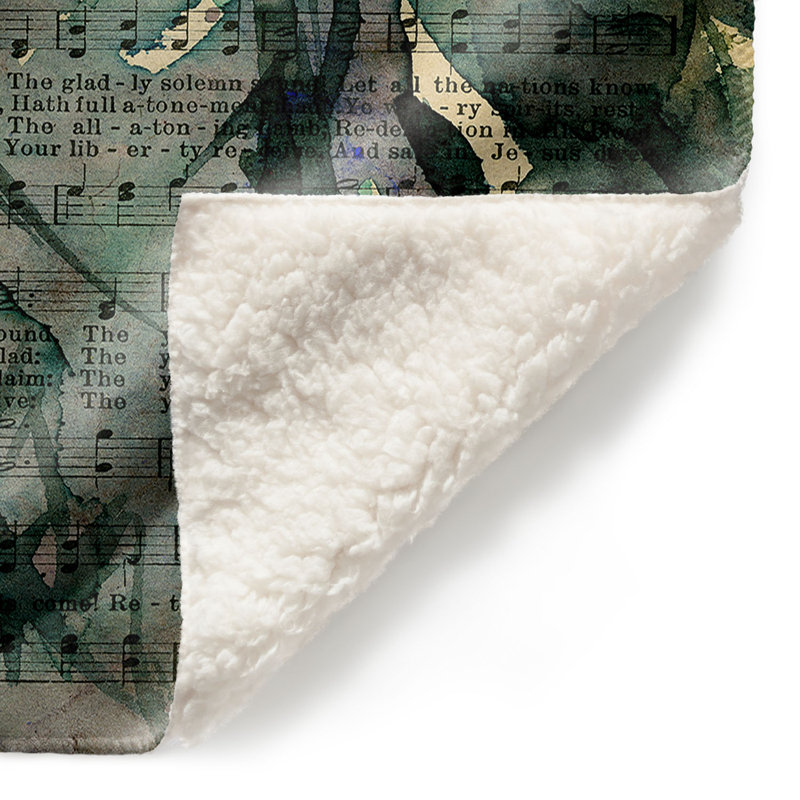 Couverture de sherpa douce anges xlix calling, l 51 po x L 60 po