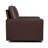 36.2" Wide Swivel Accent Armchair-Espresso PU-326647815