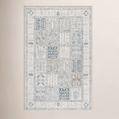 Hand-Tufted Geometric Wool Rug