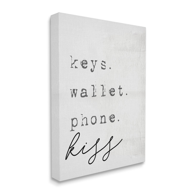 «Keys Wallet» par Daphne Polselli, H 30 po x l 24 po, Toile tendue