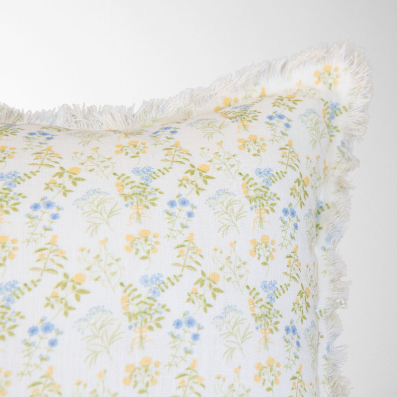 Floral Cotton Pillow Cover