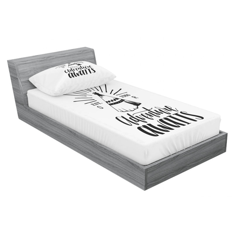 Microfiber Sheet Set, Twin Sheet Set with Fitted Sheet