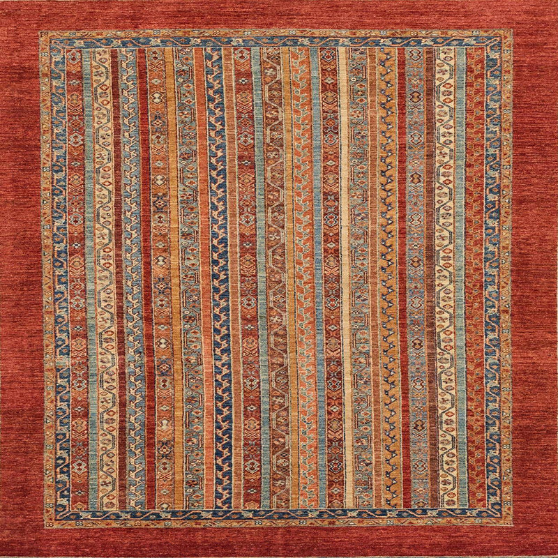Abstract Indoor Rug, Square 8'