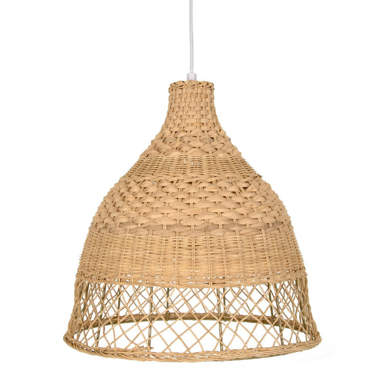 Bay Isle Home Alhareth - Light Rattan Bell Pendant | Wayfair.co.uk