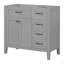 Meuble-lavabo 36 po sans lavabo, base d'armoire seulement, armoire de salle de bain avec tiroirs, structure solide et panneau en bois aggloméré-233308692-233308691