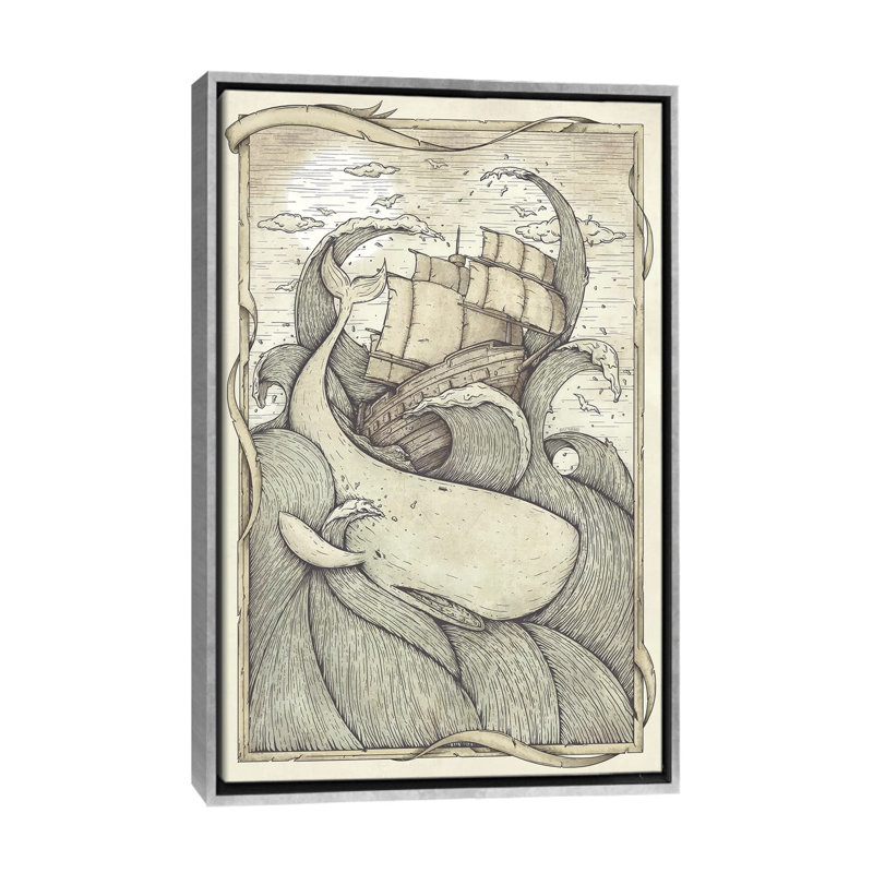" The Battle " by Mike Koubou, 60" H x 40" W x 1.5" D, Silver Framed Canvas