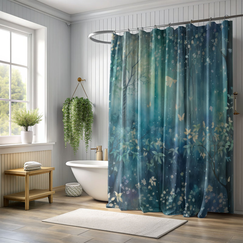 Forest Grace - Premium Shower Curtain, 74"H x 71"W