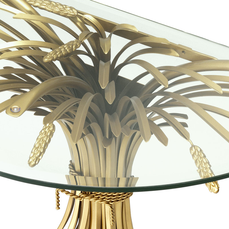 Bonheur 35'' W Glass Console Table