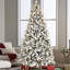 Arbre de Noël PE + PVC flocé-132793542