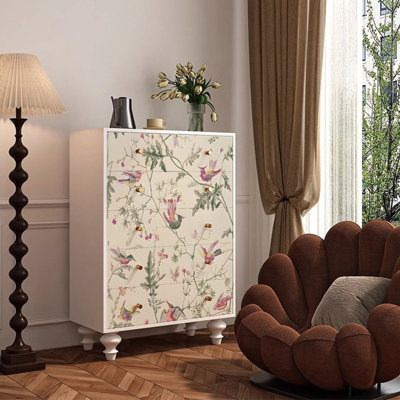 French cream-style chest of drawers