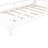 Solid Wood Twin Size Platform Bed With Led , Storage Headboard And Guardrail, White - Crafted For Durability-2130599121-2130599126
