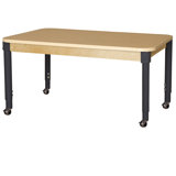 Laminate Adjustable Rectangle 4 Students Activity Table