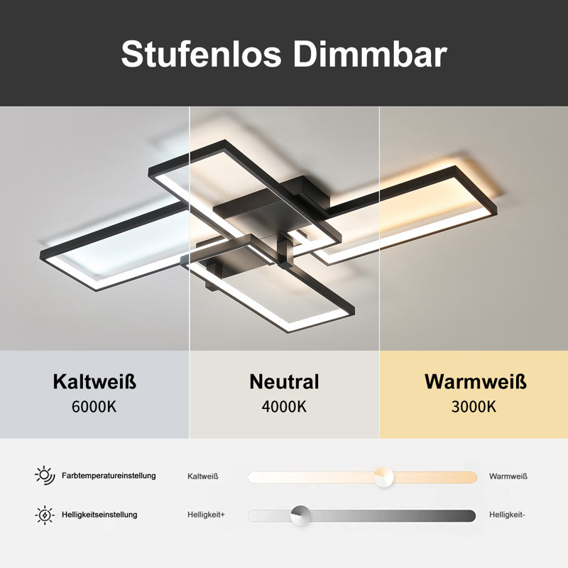 Chakelia LED Flush Mount, Black