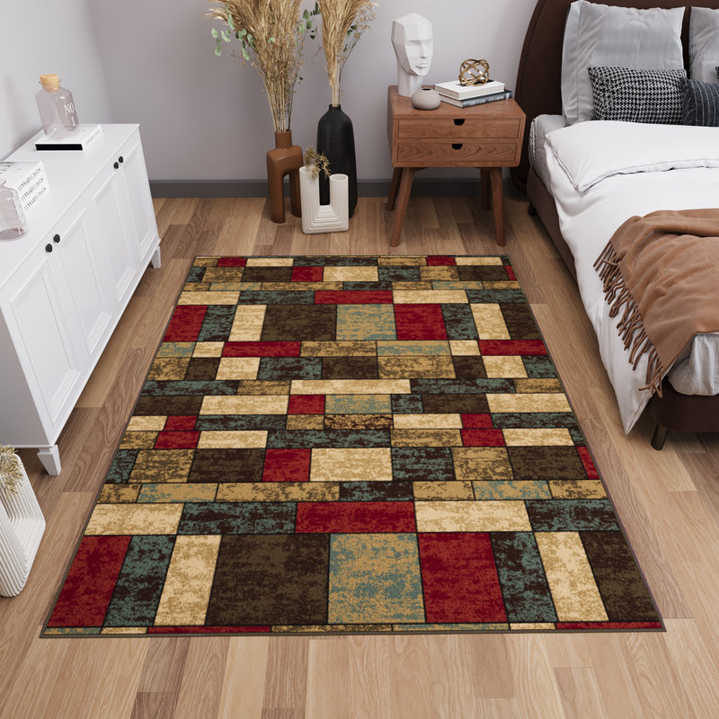 Tapis antidérapant pour le salon, le couloir et le vestibule Ottohome, Rectangle 5 pi x 6 pi 6 po