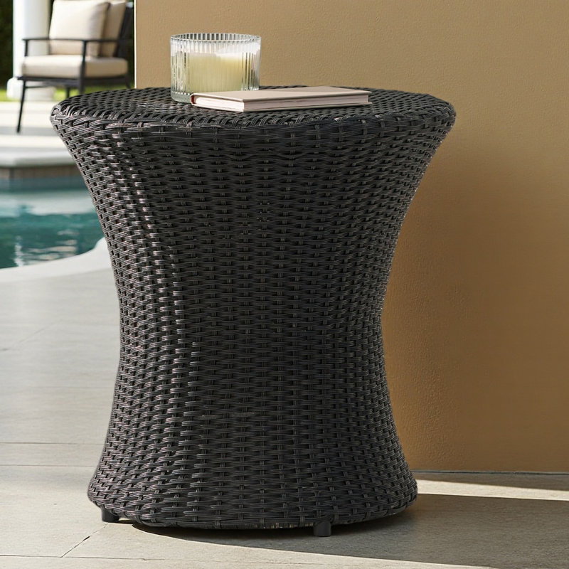 Table de sablier (sans plateau en verre), Noir