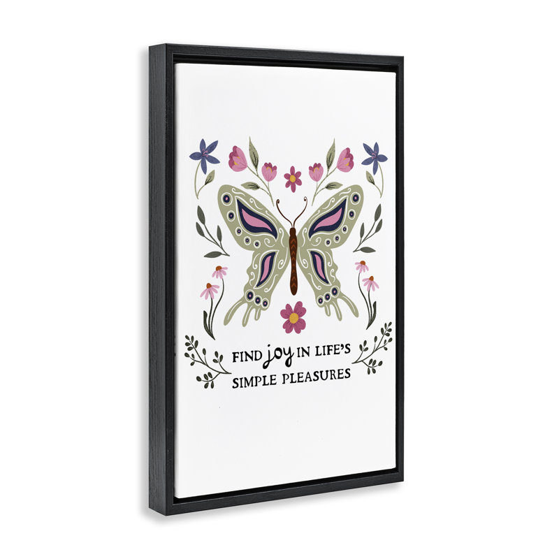 Trouvez le cadre flottant simple Pleasures de Joy Life, conçu par JJ Design House LLC, H 31 po x l 21 po