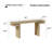 Distressed Oak Console Table - Real Wood Veneer Sofa Table for Entryway, Hallway, Living Room & Home Office, Minimalist Design-96587382