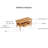 Simple rectangular solid wood coffee table-105885317