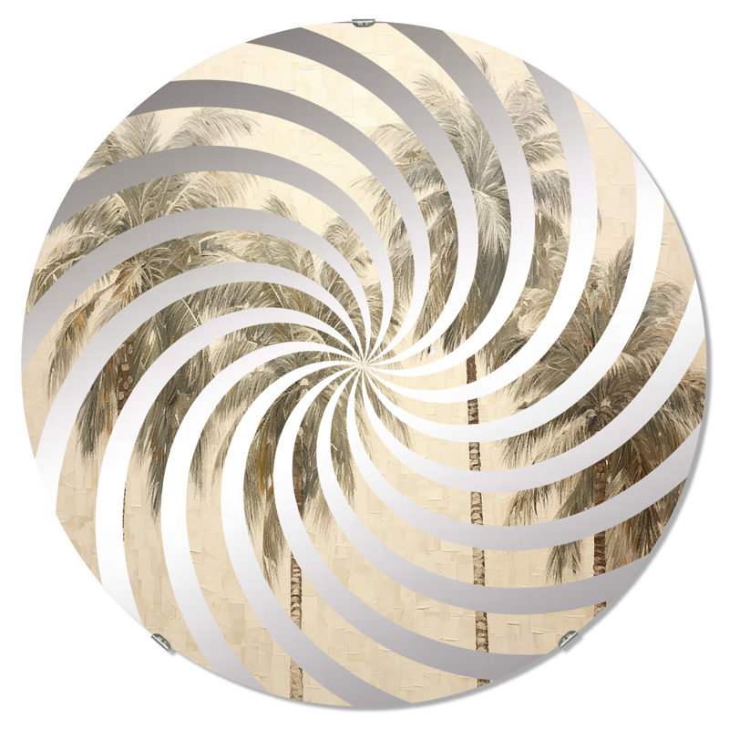 Miroir d'appoint Minimalisme, 23,6 po x 23,6 po